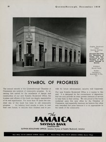 Advertisement for the Jamaica Savings Bank, Sutphin Boulevard Branch Advertisement for the Jamaica Savings Bank, Sutphin Boulevard Branch.tiff