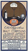 1933 advertisement for Otis Clapp & Son's Malt Compound