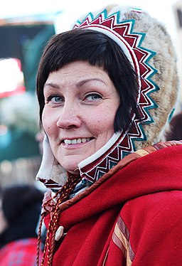 Aili Keskitalo, moteshow, Trondheim, Tråante 2017. Foto Johanne Sundby (cropped)