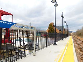 Arcadia Valley station Rail station in Missouri