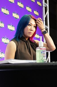 The current title holder Asuka.