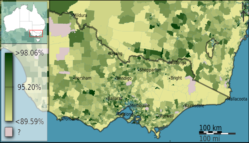 File:Australian Census 2011 demographic map - Victoria by SA1 - BCP field 0039 Counted on Census Night At home Persons.svg