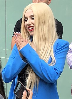 Ava Max meeting fans (cropped).jpg