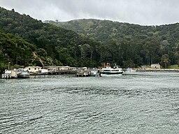 Ayala Cove Ferry Terminal on Angel Island in the San Francisco Bay.