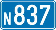 Miniatuur voor N837 (België)