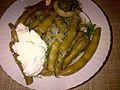 Broad beans in olive oil, another cold dish
