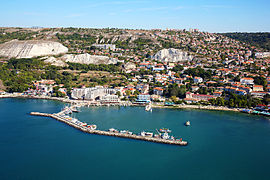 Balchik Bulgaria aerial photo from the Black Sea.jpg