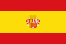 Drapeau des Nationalistes espagnols durant la guerre d'Espagne, modèle utilisé entre le 13 septembre 1936 et le 2 février 1938.