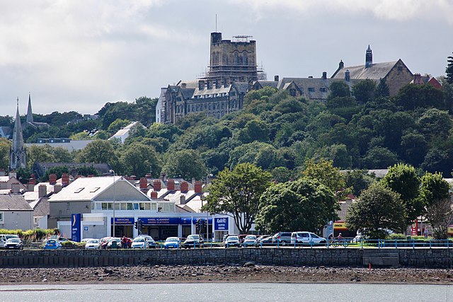 View of the city from Porth Penrhyn in 2019