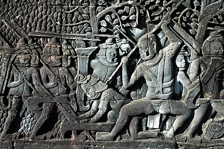 Fierce battles in the reign of Jayavarman VII, Bayon