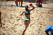 Deutsch: Beachhandball bei den Olympischen Jugendspielen 2018; Tag 4, 10. Oktober 2018; Mädchen, Vorrunde, Gruppe A - Ungarn-Chinese Taipei (Taiwan) 2:0 English: Beach handball at the 2018 Summer Youth Olympics at 10 October 2018 – Girls Preliminary Round Group A‎ – Hungary-Chinese Taipei 2:0