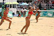 Deutsch: Beachvolleyball bei den Olympischen Jugendspielen 2018; Tag 11, 17. Oktober 2018; Mädchen, Finale – Italien (Claudia Scampoli & Nicol Bertozzi)- Russland (Maria Woronina & Maria Botscharow) 0:2 (19–21/19–21) English: Beach volleyball at the 2018 Summer Youth Olympics at 17 October 2018 – Girls Final – Italy (Claudia Scampoli & Nicol Bertozzi) - Russia (Maria Voronina & Maria Bocharova) 0:2 (19–21/19–21)