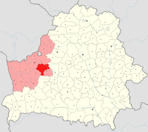 District Novogrudok op de kaart