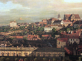 Utsikt over Warszawa i 1775 av Canaletto