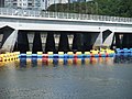 於2008年夏季奧林匹克運動會香港區火炬接力時，水警於沙田城門河設置浮欄。
