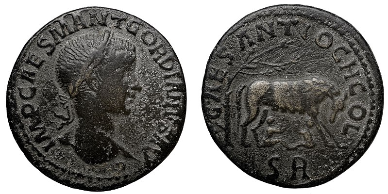 File:Bronze coin, Antioche, Pisidie, Gordien III.jpg