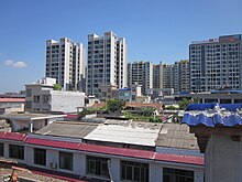 Buildings in the city proper of Ningxiang County.