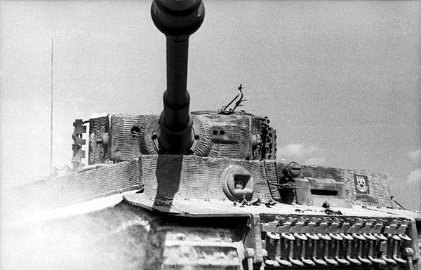 The Tiger I's armour was up to 200 mm on the gun mantlet.