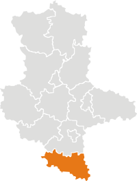 Distrikto Burgenland sur la mapo de Saksio-Anhalto