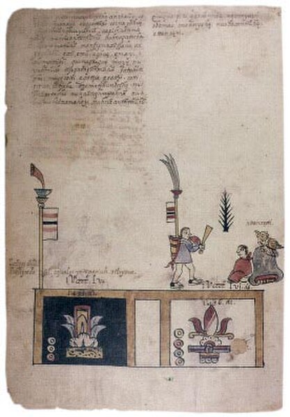 Page written in 16th century Otomi from the Codex Huichapan