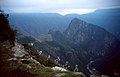 English: First view of Machu Picchu before sunrise from Inti Punku. Español: Primera imagen de Machu Picchu antes del amanecer desde el Inti Punku.