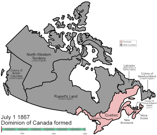 Canada provinces evolution