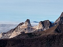 The devastating effect of Cava dei Campanili (Bell Towers Quarry), Colonnata, which nearly wiped out an entire mountain range Cava dei Campanili (Bell Towers Quarry), Apuan Alps.jpg