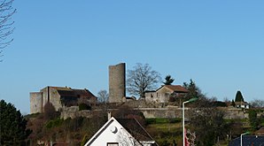 Château de Châlus-Chabrol (Castillo de Châlus-Chabrol), Châlus, Vienne Garaia, Frantzia - Rikardo I.a Ingalaterrako erregea zauritu zuten lekua, 1199.03.25ean eta lesio horren ondorioz hil zen 1199.04.06
