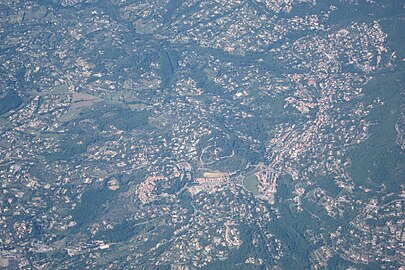 aerial view with Grasse-Magagnosc