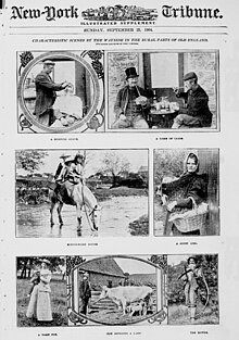 Типы деревенских жителей Старой Англии. New-York Tribune, 25 сентября 1904