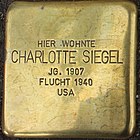 Stolperstein für Charlotte Siegel