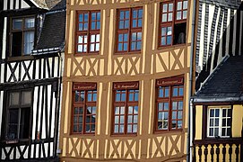 Casas de entramado de madera en Rouen