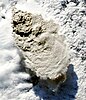 Puyehue 2011 Volcanic Eruption taken by NASA's Aqua Satellite, showing the heavy ashen cloud