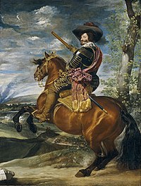 Surĉevala portreto de la graf-duko de Olivares, fare de Diego Velázquez