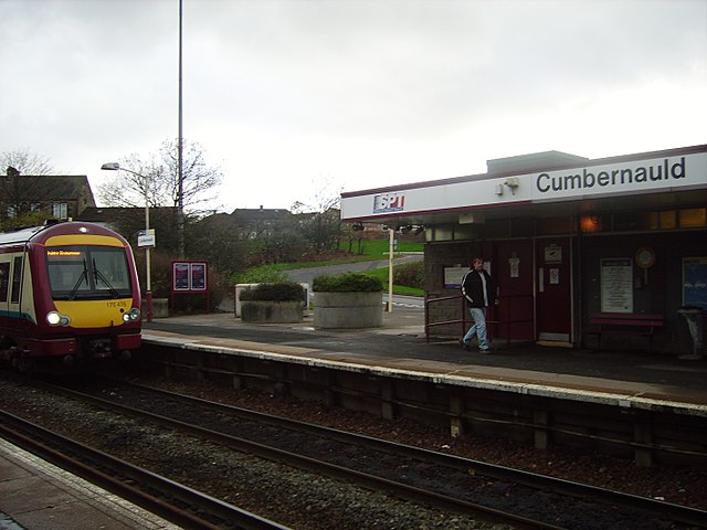 Cumbernauld railway station (northbound platform)
