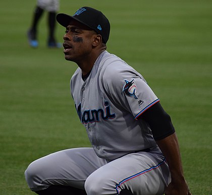 Granderson with the Marlins