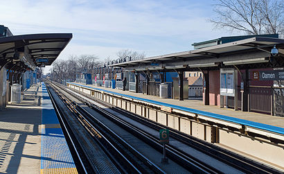 Cómo llegar a Damen Station CTA Brown Line en transporte público - Sobre el lugar