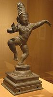 Bala Krishna dancing, sculpture from Honolulu Academy of Arts