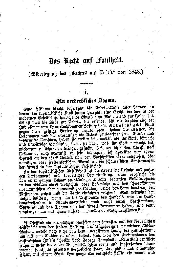 Seitedas Recht Auf Faulheit Lafargue 1884pdf7 Wikisource - 