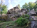 * Nomination: Diabelski kamień (Devil's stone) at Klonówka, Świętokrzyskie Mountains, Poland --Pibwl 21:39, 23 June 2024 (UTC) * Review This has somewhat strange colors, parts of the sky appear purple, and the edges of the trees appear blue. --Plozessor 03:49, 24 June 2024 (UTC)