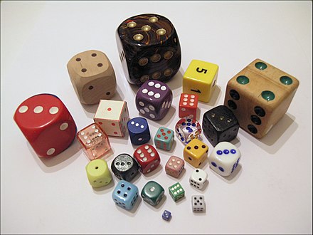 Playing dice. Play dice.