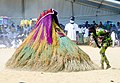 Divinité zangbéto au cours de la fête de vodoun