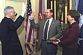 Swearing in as Secretary of the Navy, January 2006