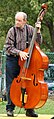 A man playing a bass