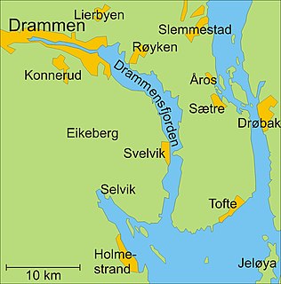 Drammensfjord fjord in Norway