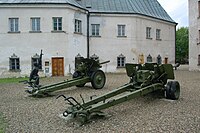 The museum exhibition was located in the courtyard