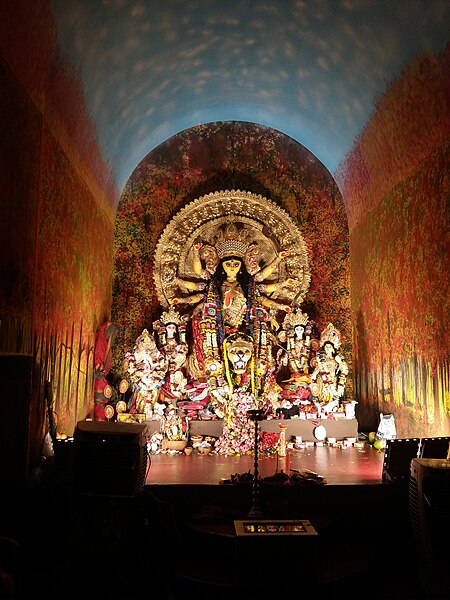 File:DurgaPuja2022 - Durga Idol of Ahiritola 24.jpg