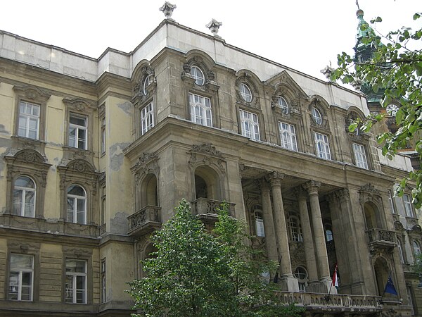 The Faculty of Law at Egyetem tér in Belváros-Lipótváros