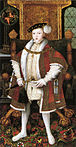 Edward VI standing on a Holbein carpet, c.1547.[43]