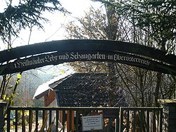 Entrance to the medicinal herb garden